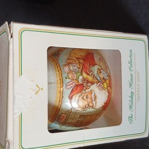 Hallmark Satin Ornament Santa's Visit